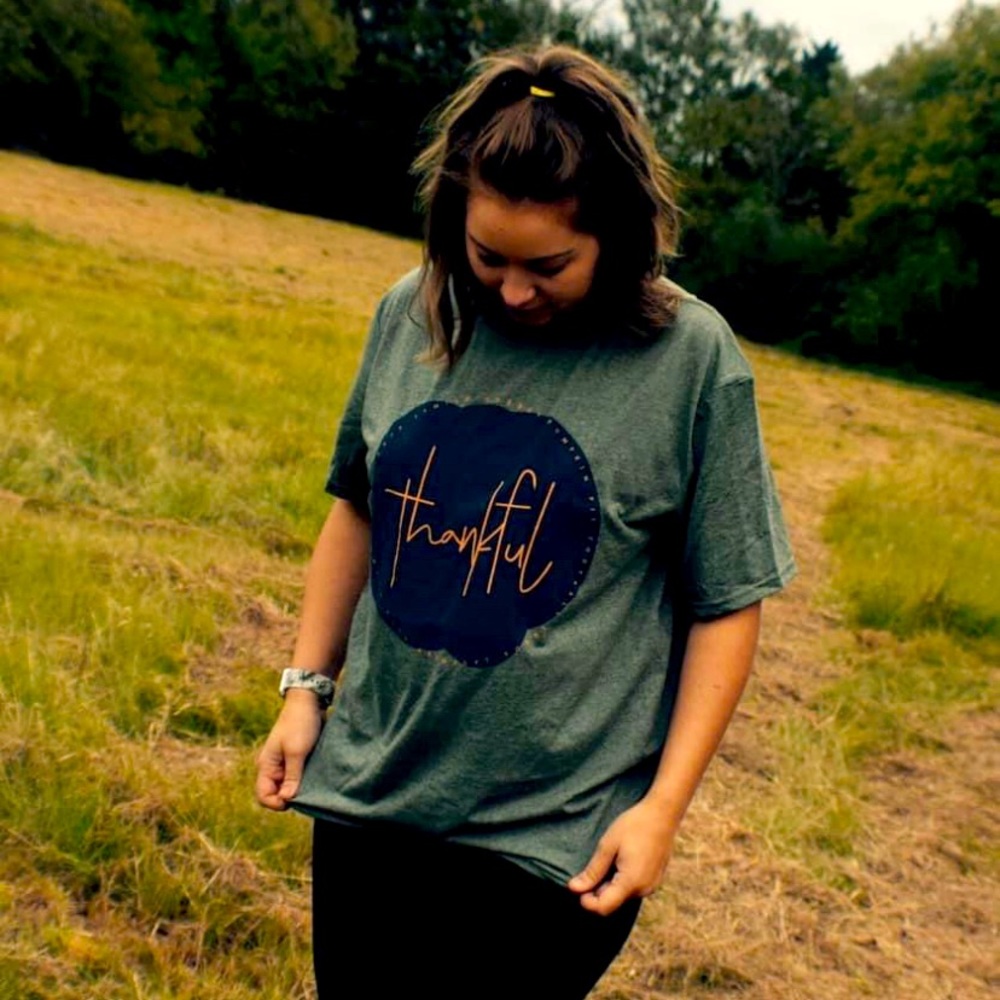 Thankful T shirt for Thanksgiving and Fall